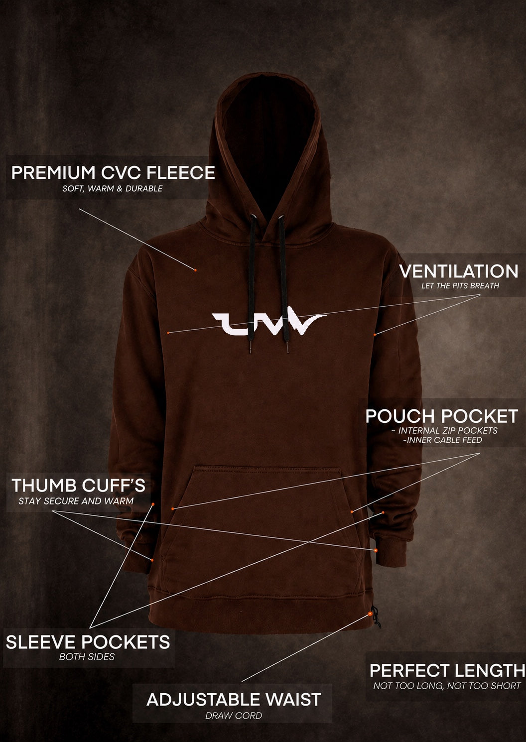 Access Hoody, brown
