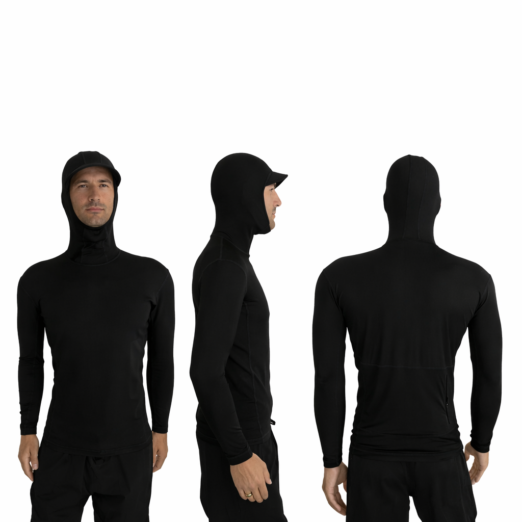 Black reef runner rashguard