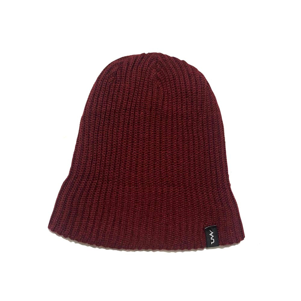 burgundy beanie