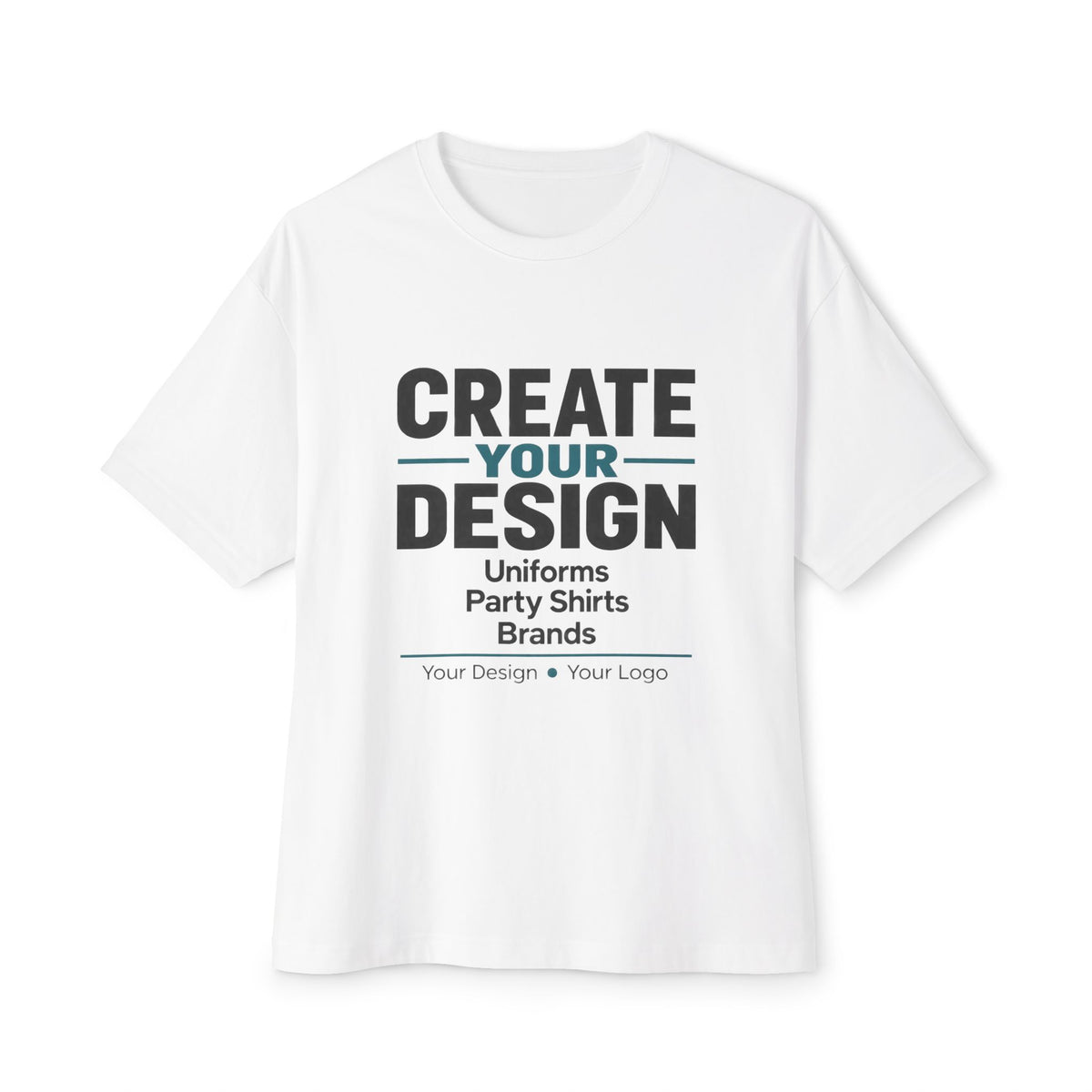 custom oversized t shirt- front print (design your own)