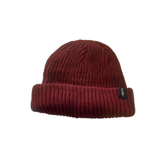 burgundy beanie