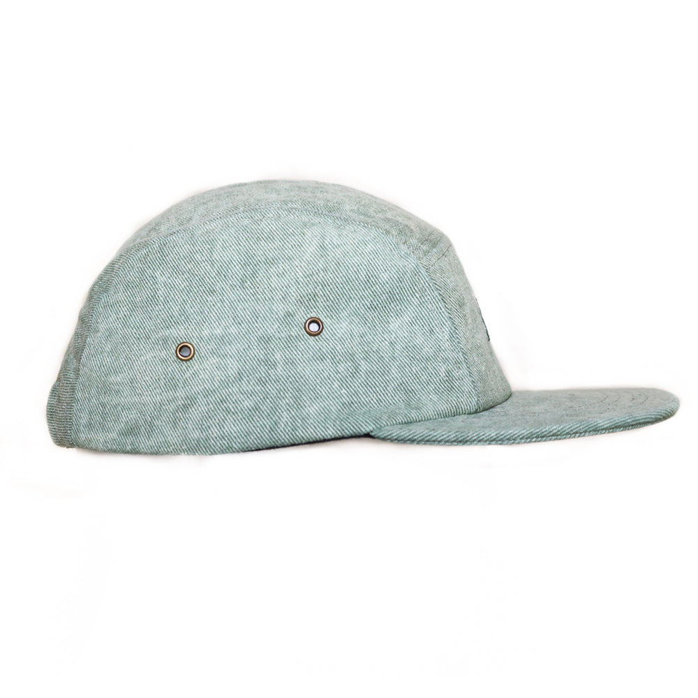 Mint Stone-Wash Denim 5-Panel